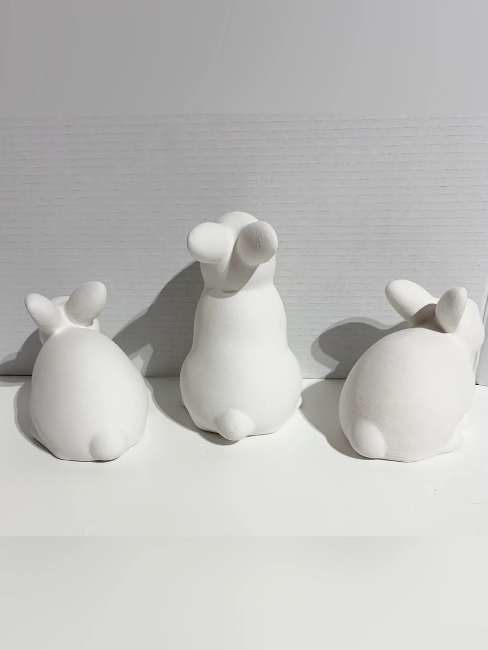 Threshold Easter 2026 White Rabbit Bunny Ceramic Easter Decor Target 3pc Set NEW